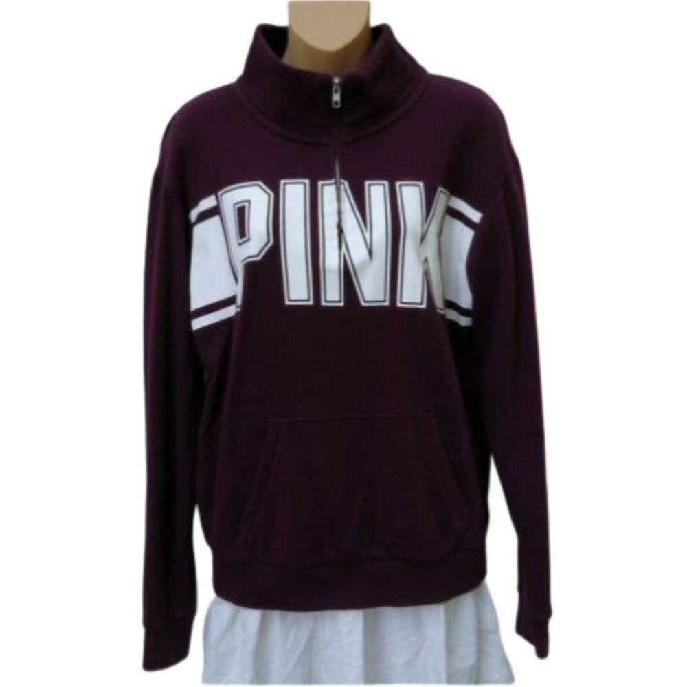 Victoria's Secret Pink Sweatshirt 1/4 Zip